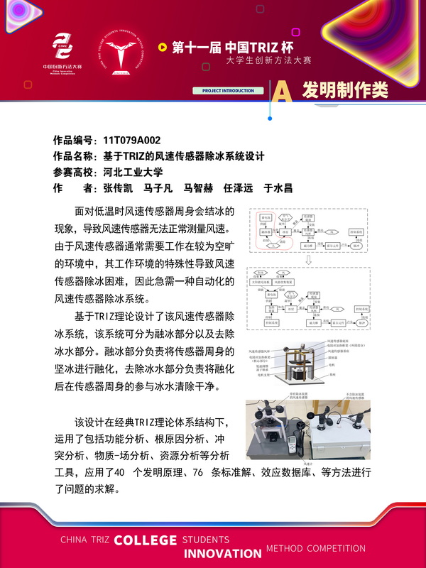 03-发明制作类基于 TRIZ 的风速传感器除冰系统设计-河北工业大学