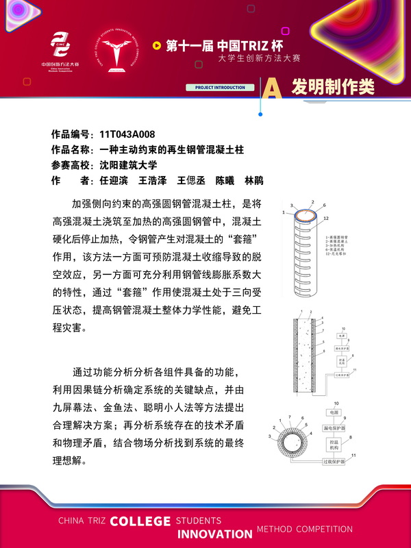 22-发明制作类-一种主动约束的再生钢管混凝土柱-沈阳建筑大学