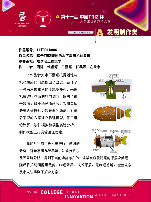 50-A基于TRIZ理论的水下滑翔机的改进