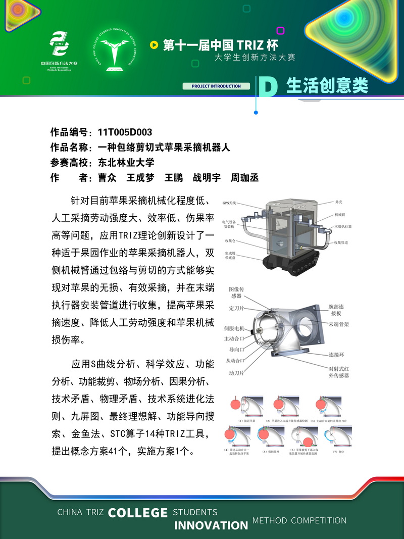 07-生活创意类-一种包络剪切式苹果采摘机器人-东北林业大学