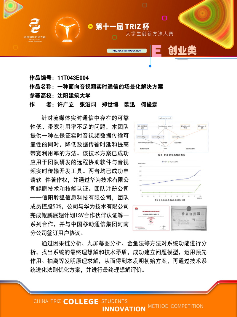 创业类-一种面向音视频实时通信的场景化解决方案-沈阳建筑大学